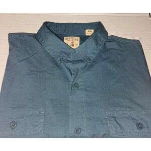 Bass Pro Red Head Lightweight Vented Short Sleeve Fishing Shirt Mens 2XLT Blue